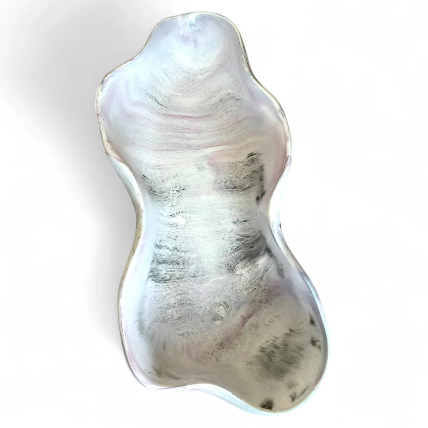 Modern Irregular Shape Jesmonite Centerpiece Bowl