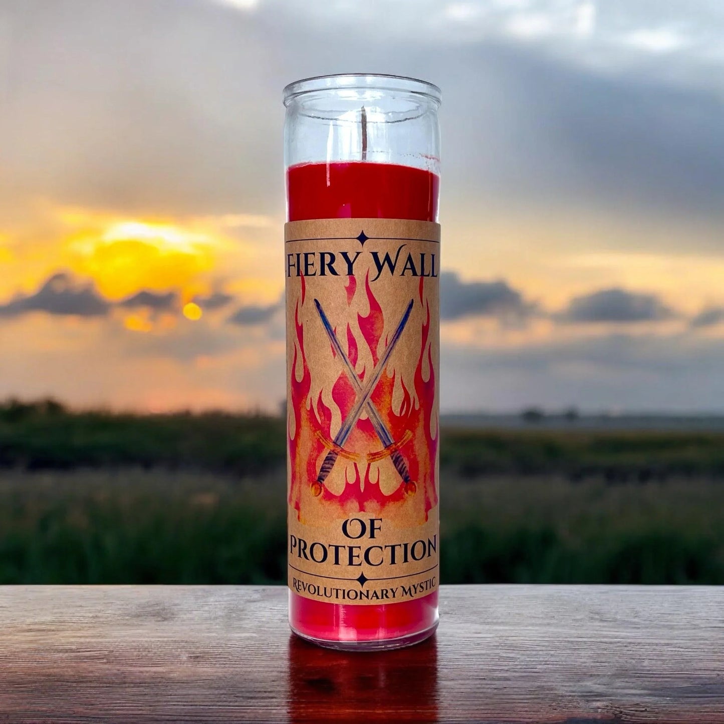 Fiery Wall of Protection Candle