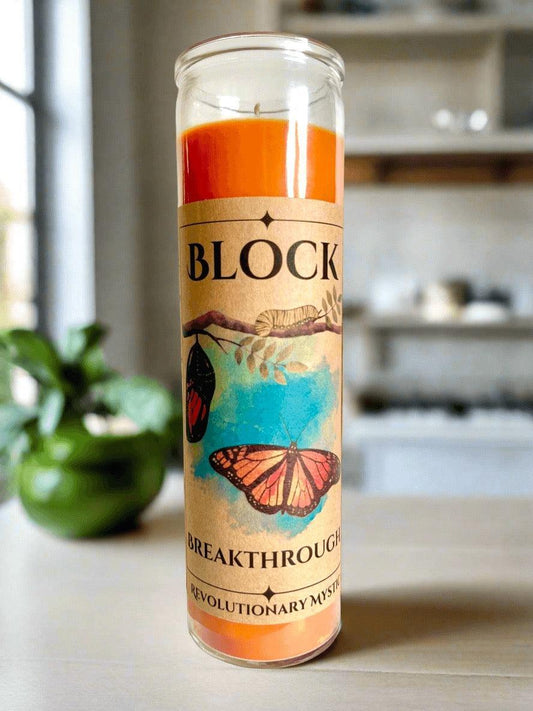 Block Breakthrough Candle - Revolutionary Mystic