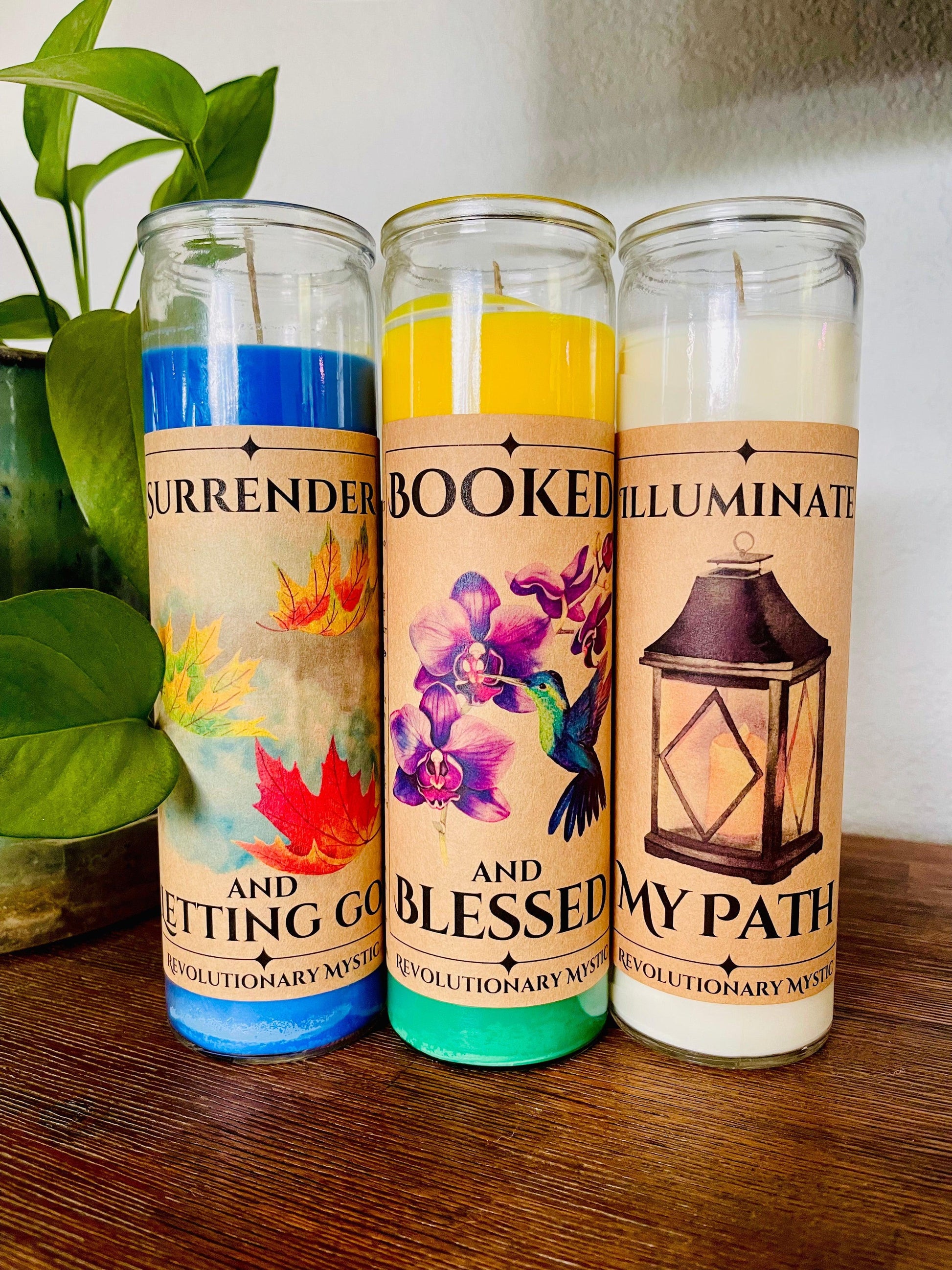 Booked and Blessed Candle - Revolutionary Mystic
