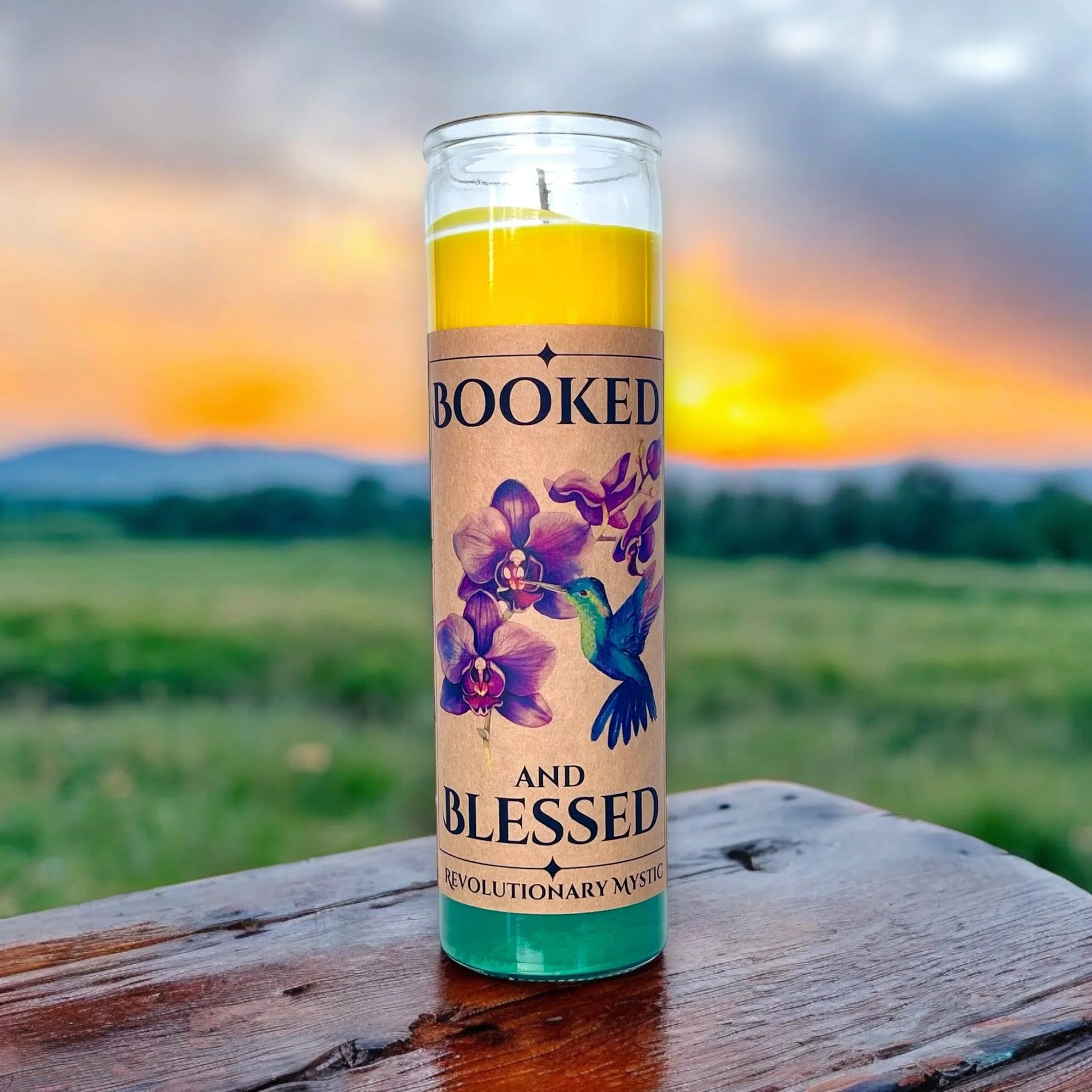 Booked and Blessed Candle - Revolutionary Mystic