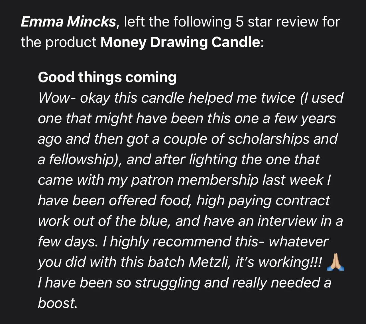 Money Drawing Candle - Revolutionary Mystic