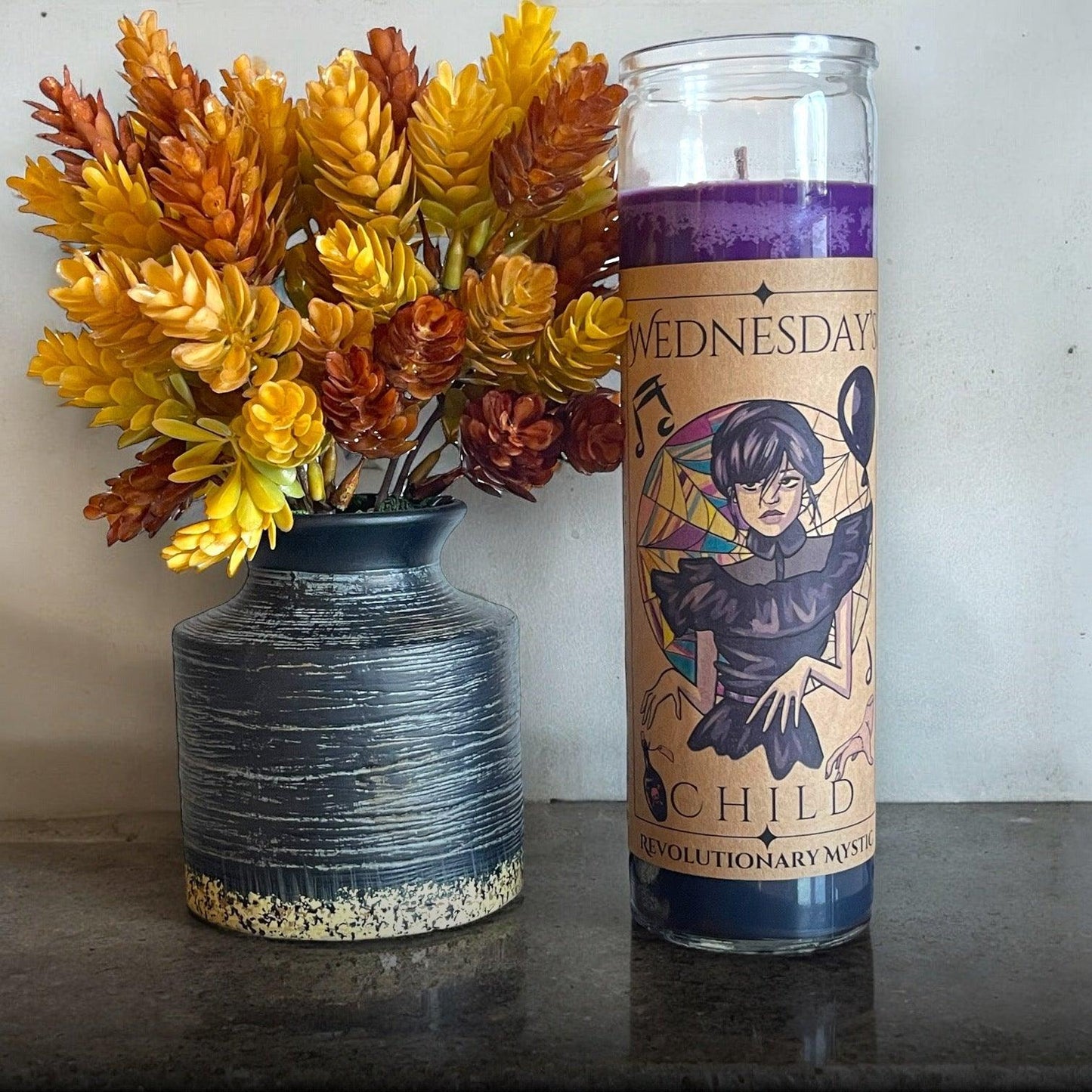 Wednesday's Child Candle - Revolutionary Mystic
