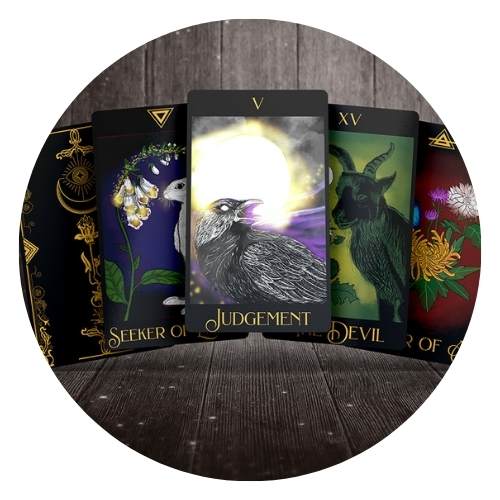 Péndulos y barajas de tarot