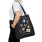 Mystical Wolfdog Tote Bag - Cult Saves Wolfdogs & Hexing Haters Design