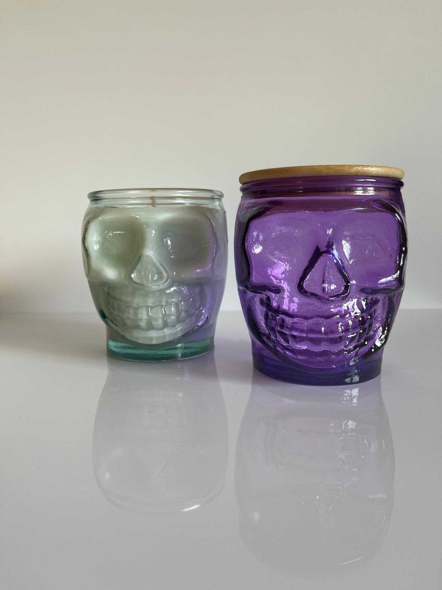 Skull Jar Candle