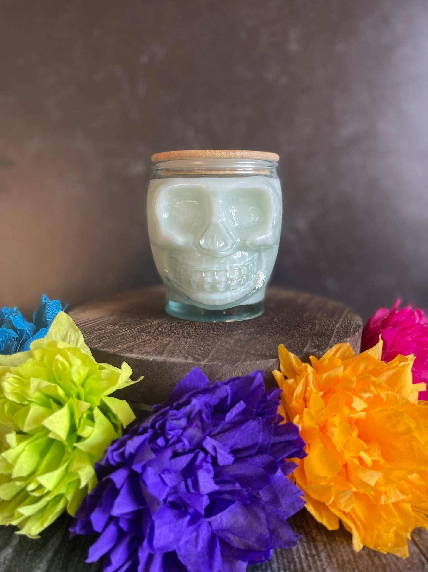 Skull Jar Candle