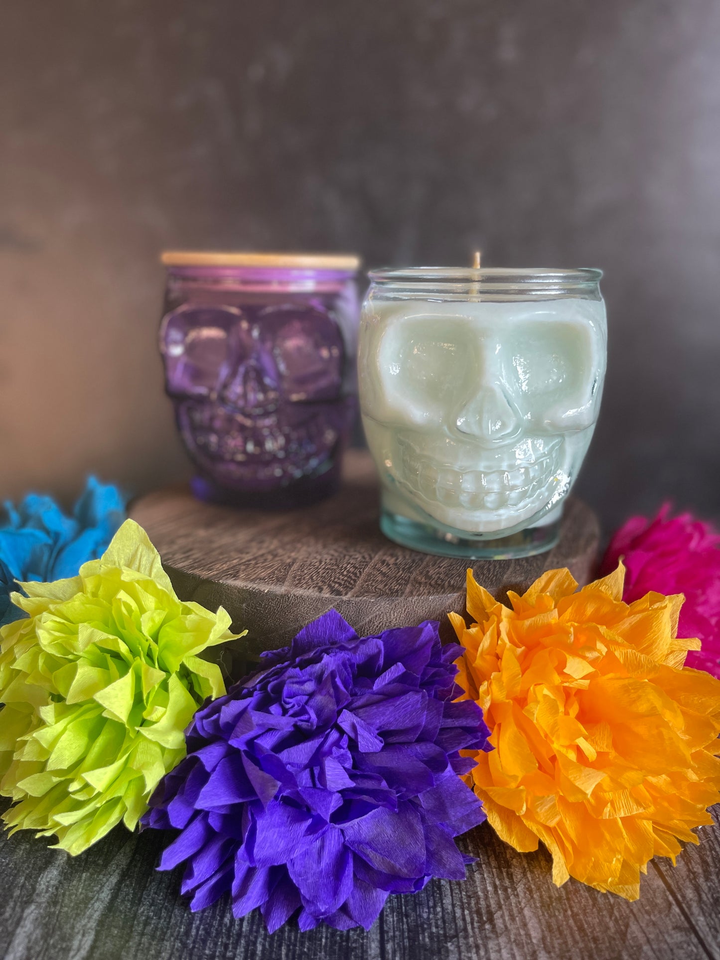 Skull Jar Candle