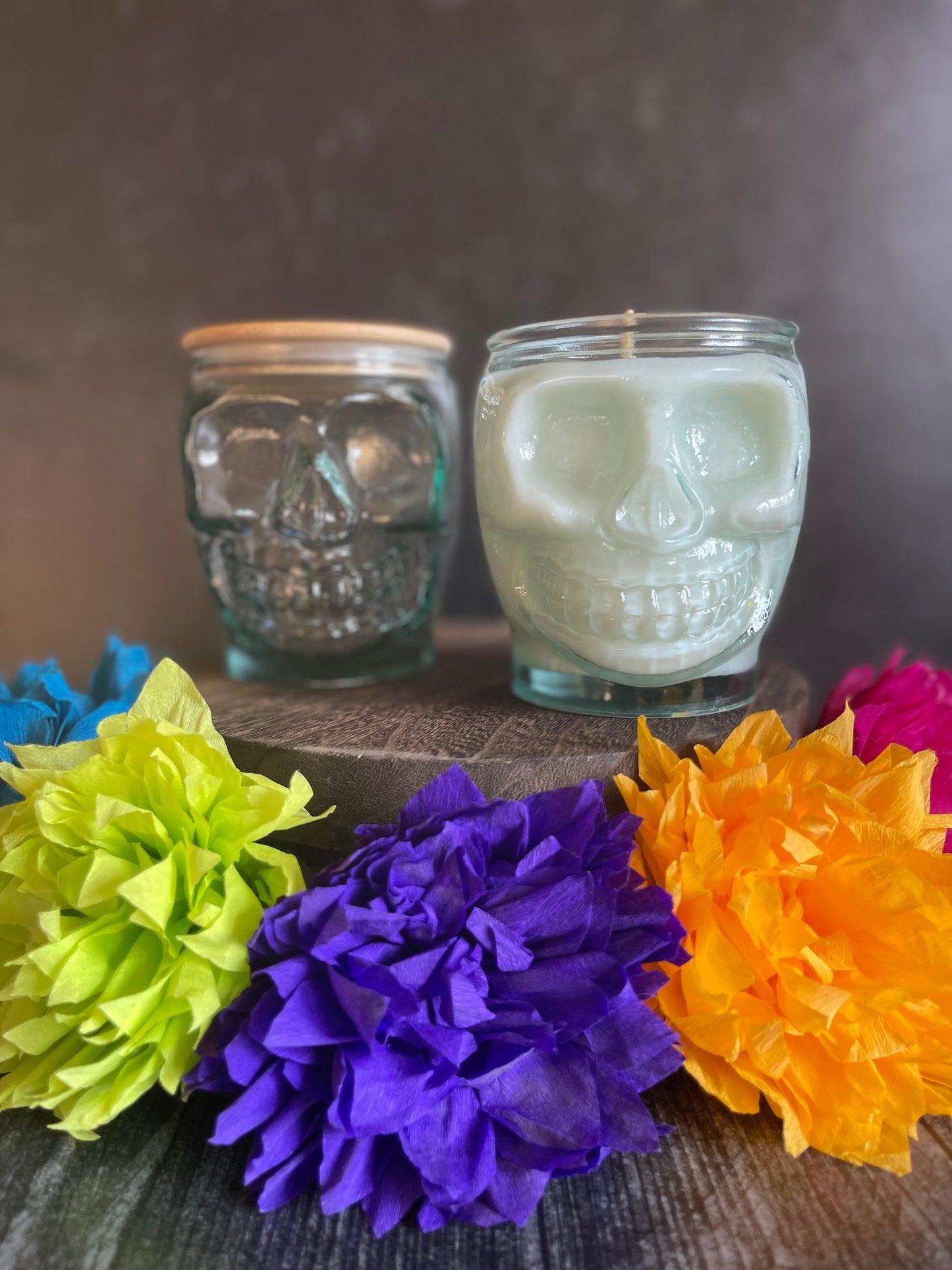 Skull Jar Candle