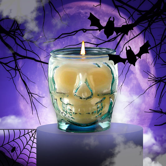 Skull Jar Candle