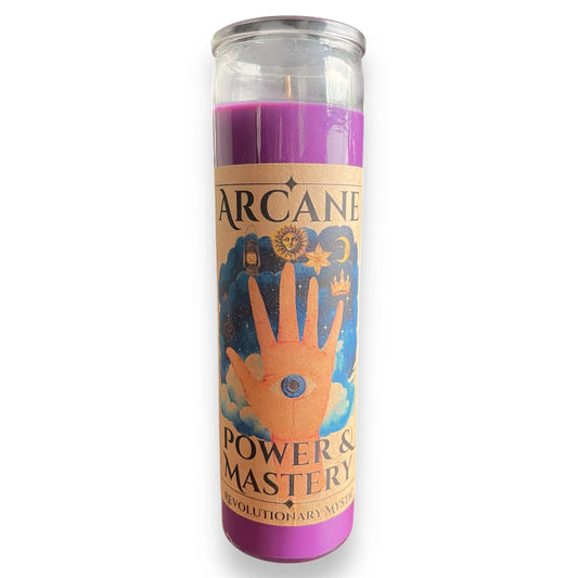 Arcane Power and Mastery Spell Candle - Revolutionary Mystic