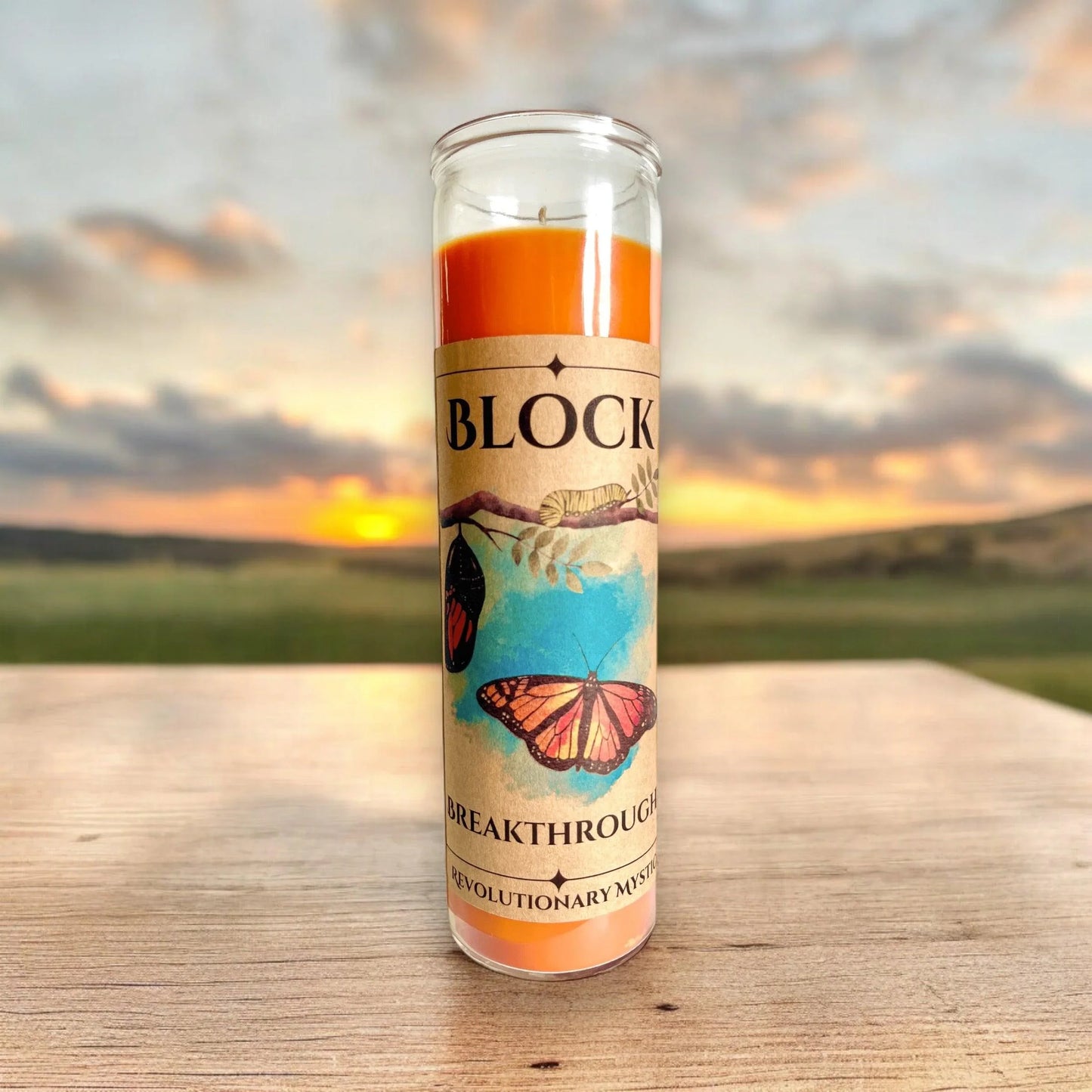 Block Breakthrough Candle - Revolutionary Mystic