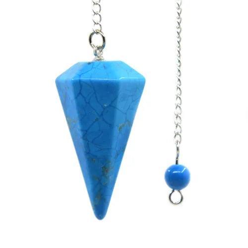 Blue Howlite Pendulum - Revolutionary Mystic