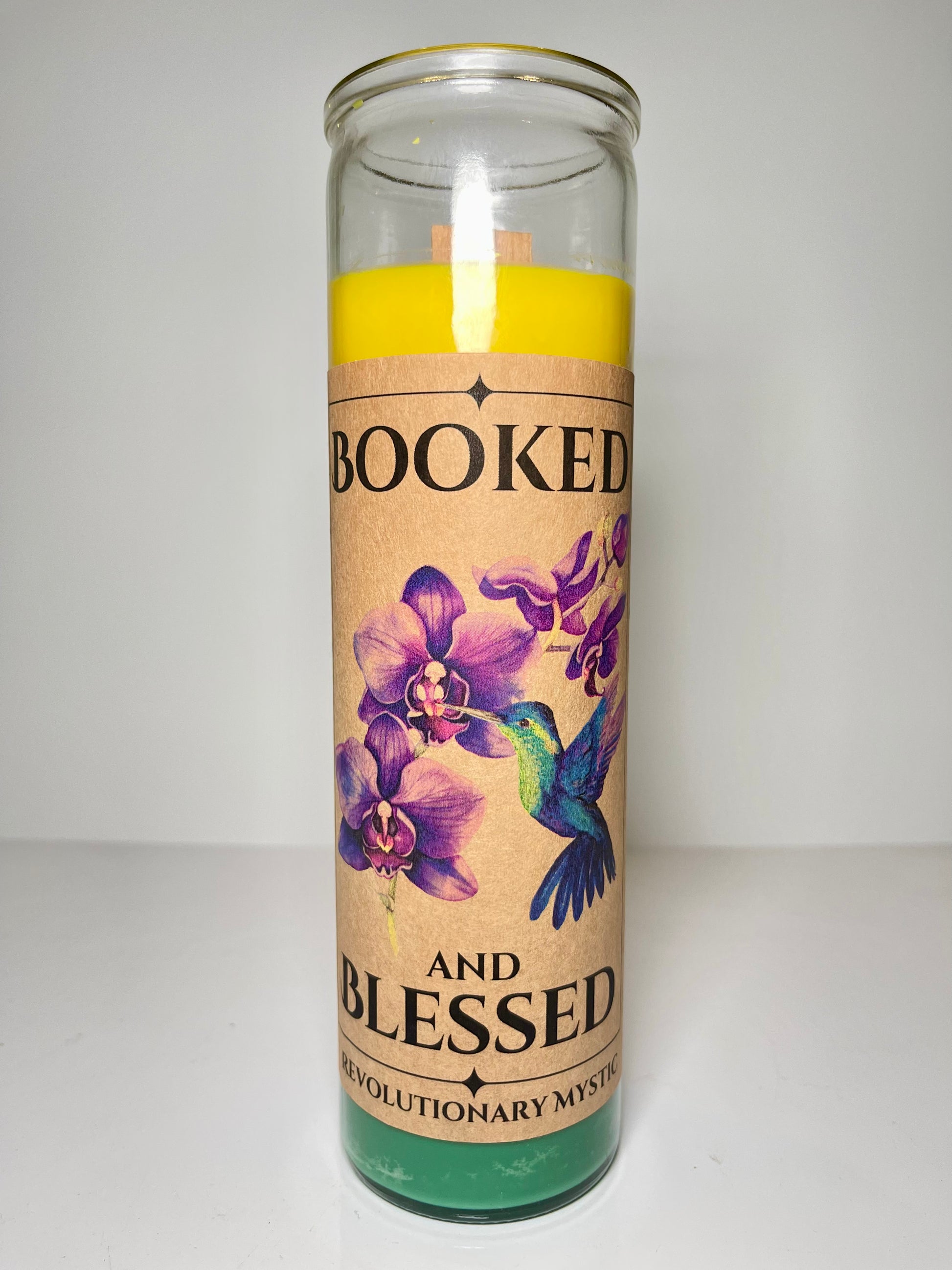 Booked and Blessed Candle - Revolutionary Mystic