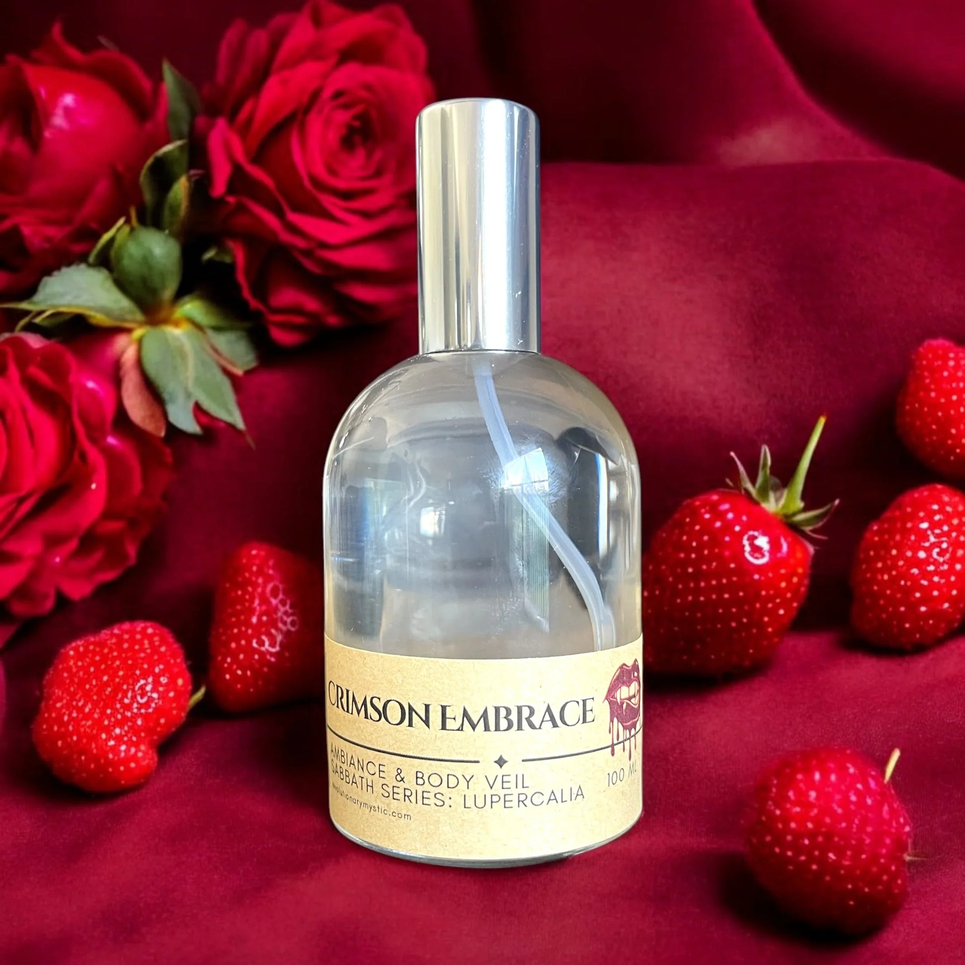 Crimson Embrace Ambiance & Body Veil | Seductive & Mysterious Ritual Spray - Revolutionary Mystic