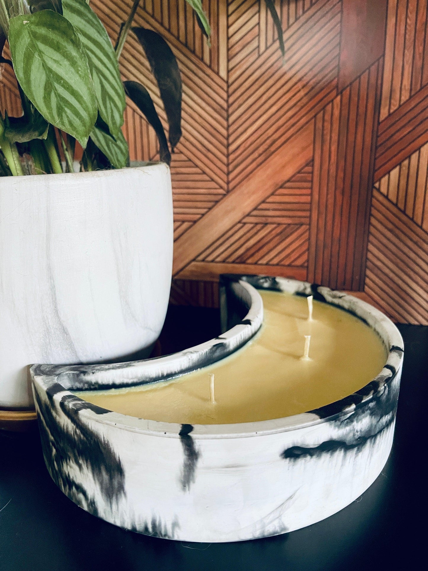 Custom Crescent Moon Candle - Revolutionary Mystic