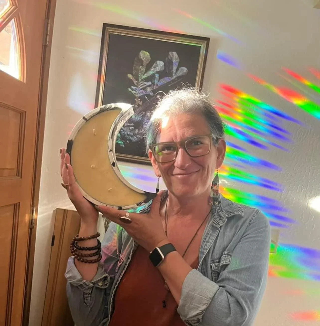 Custom Crescent Moon Candle - Revolutionary Mystic