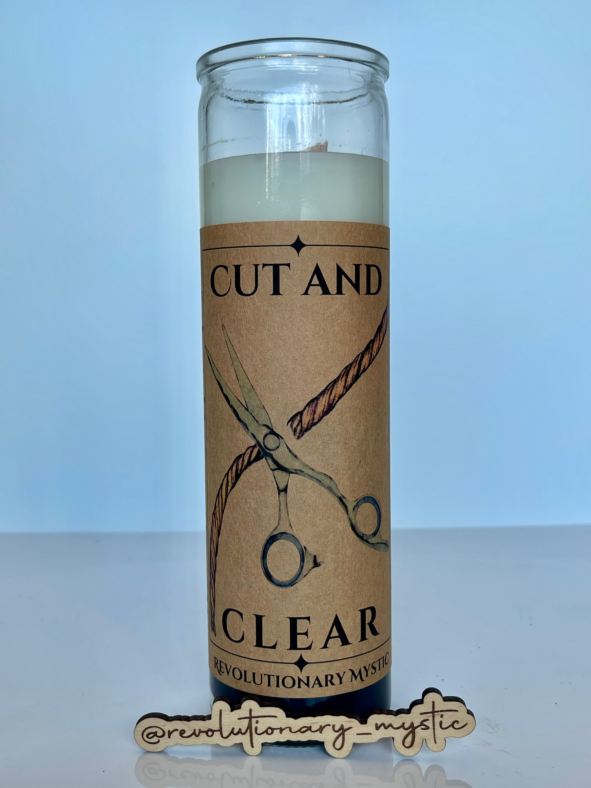 Cut & Clear Candle - Revolutionary Mystic