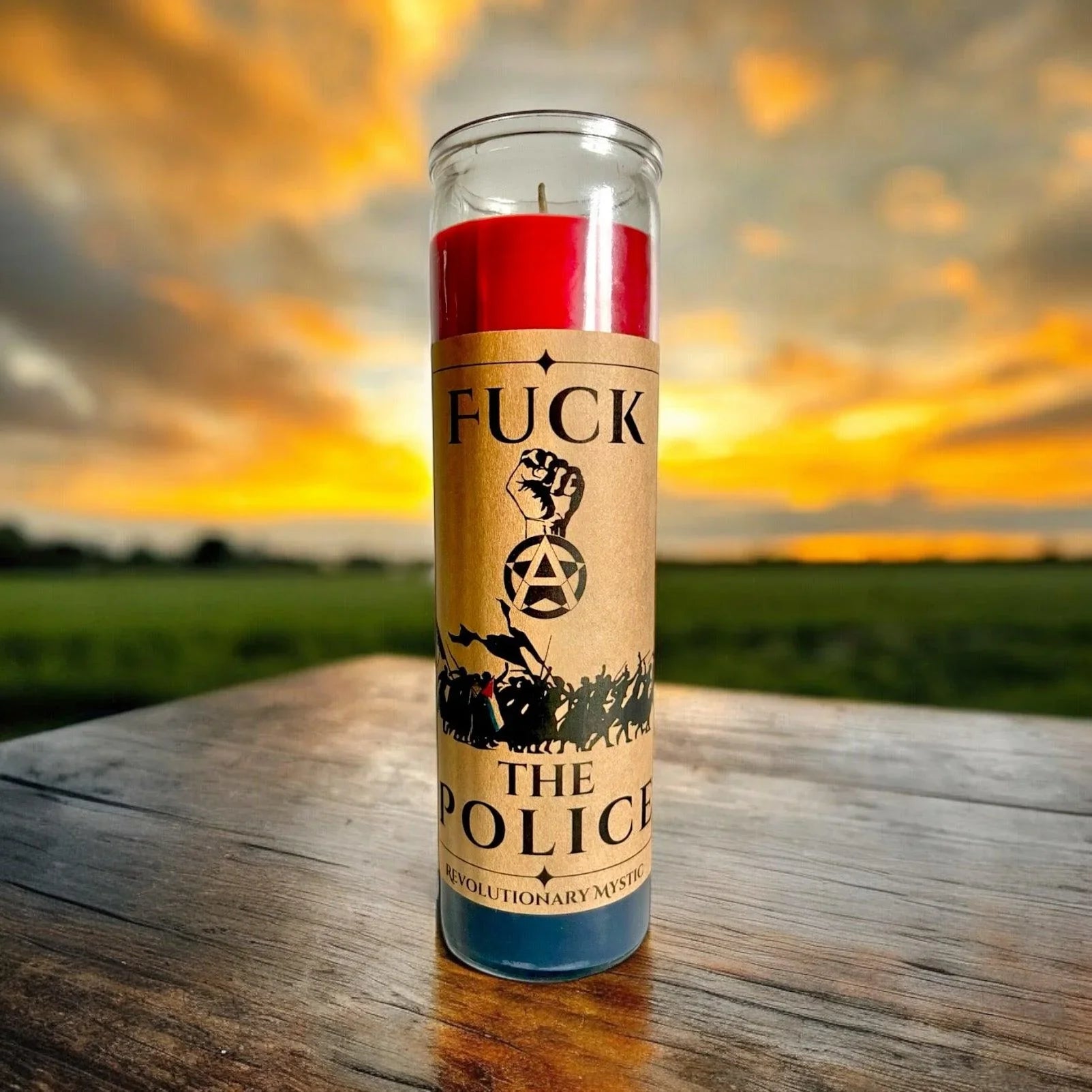 Fuck The Police Candle - Revolutionary Mystic
