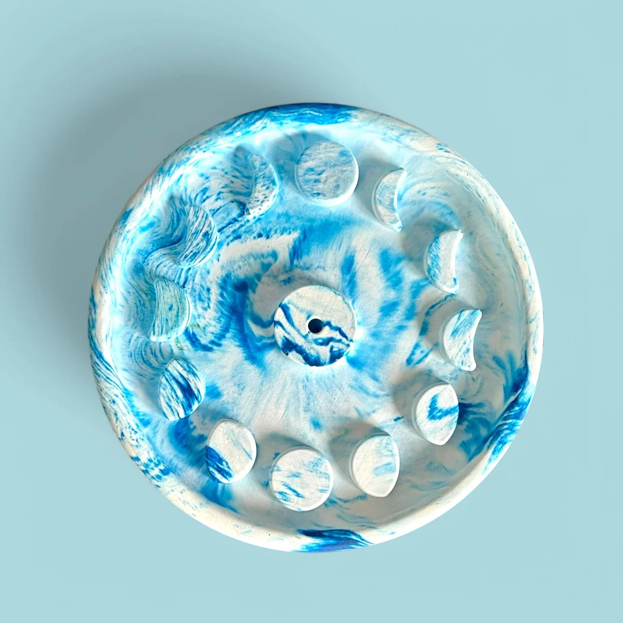 Jesmonite Moon Phases Incense Burner - Revolutionary Mystic