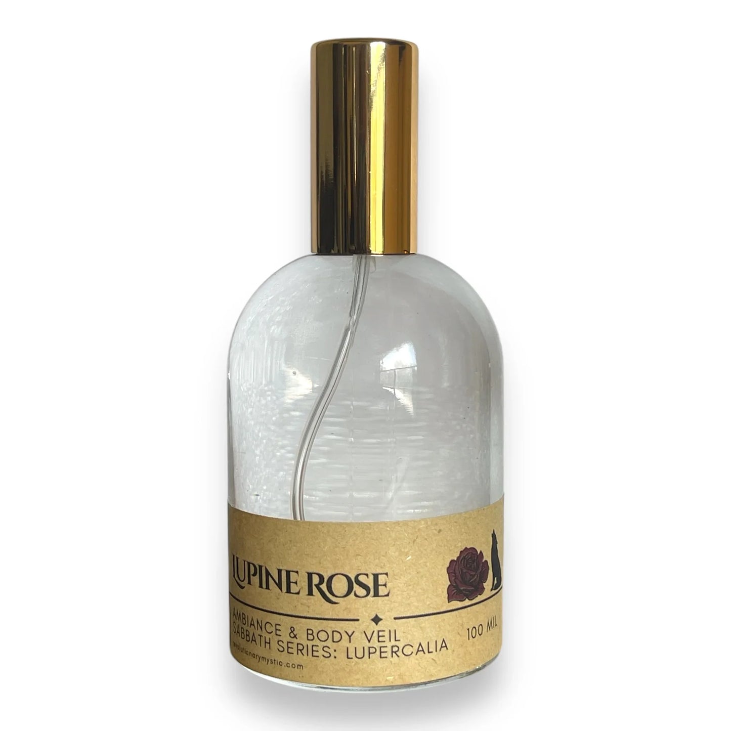 Lupine Rose Ambiance & Body Veil | Dark Rose Lupercalia Ritual Spray - Revolutionary Mystic