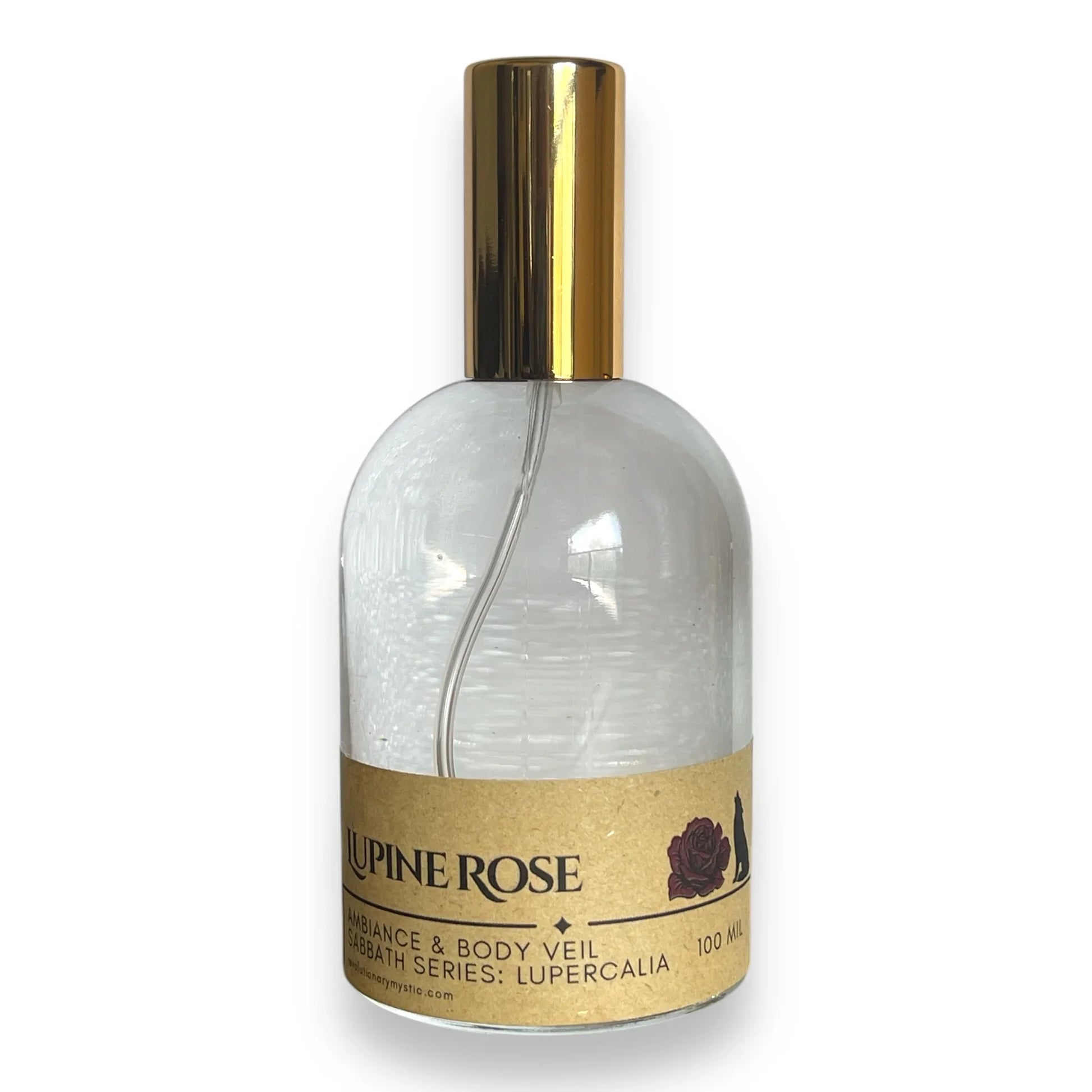 Lupine Rose Ambiance & Body Veil | Dark Rose Lupercalia Ritual Spray - Revolutionary Mystic