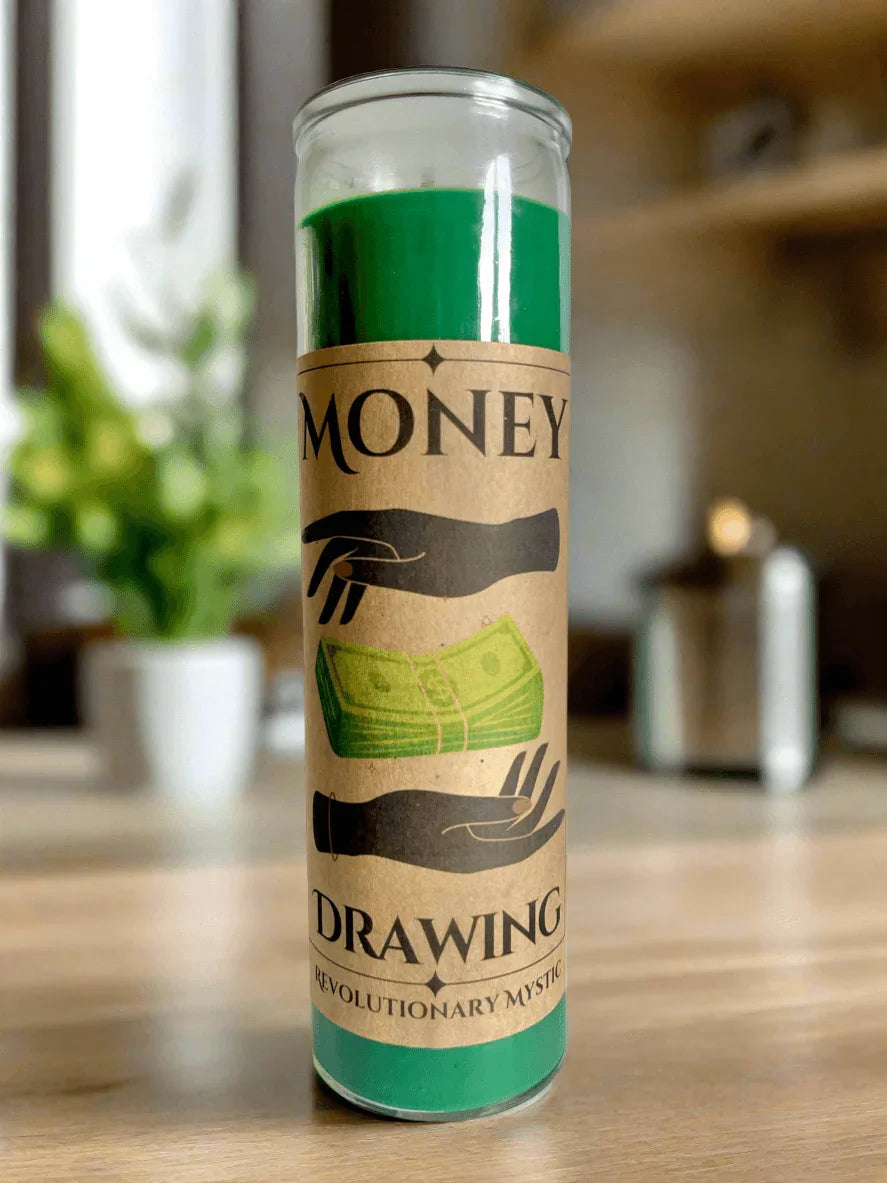 Money Drawing Candle - Revolutionary Mystic