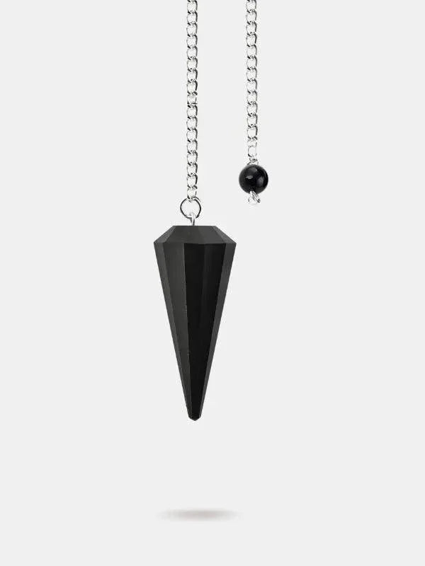 Onyx Pendulum Faceted - Revolutionary Mystic