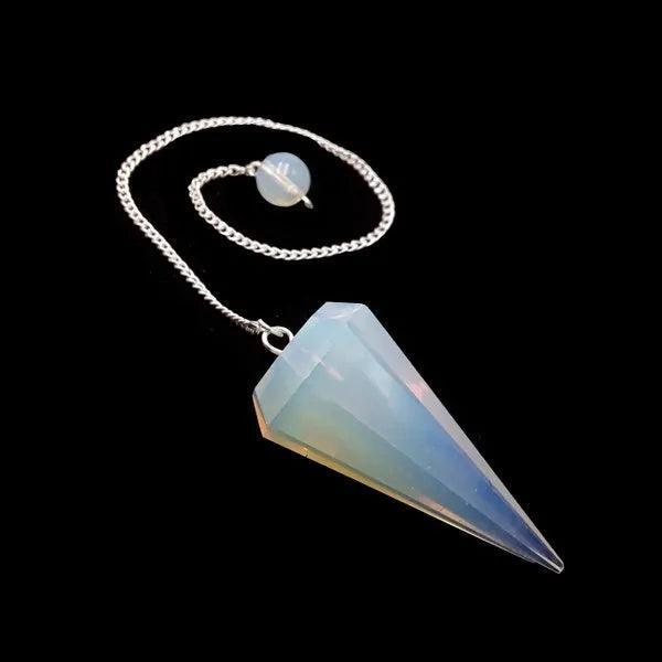 Opalite Pendulum Faceted - Revolutionary Mystic