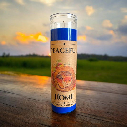 Peaceful Home Soy Wax Candle - Nontoxic Hand - Poured Candle - Revolutionary Mystic