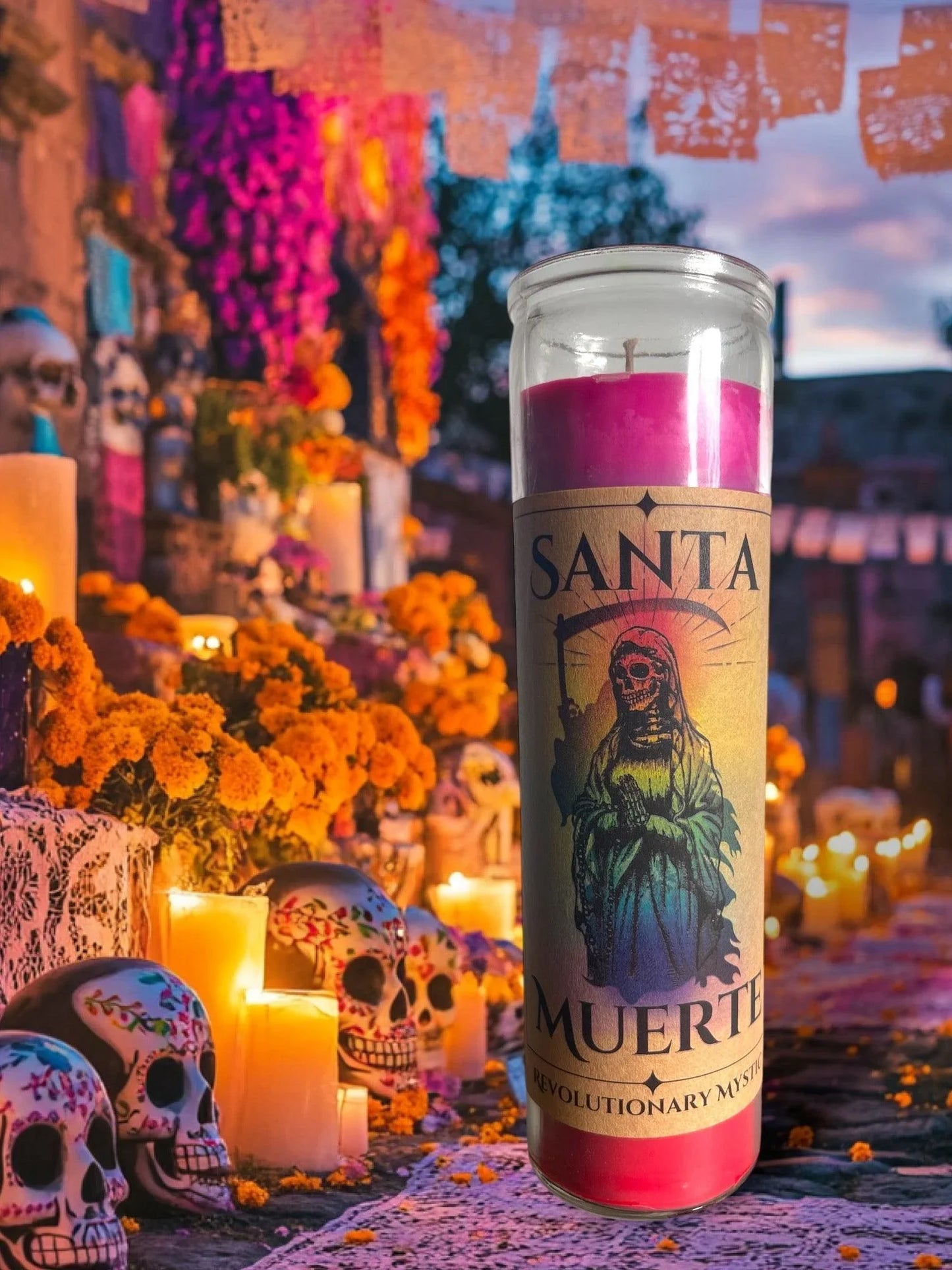 Santa Muerte Candle - Revolutionary Mystic