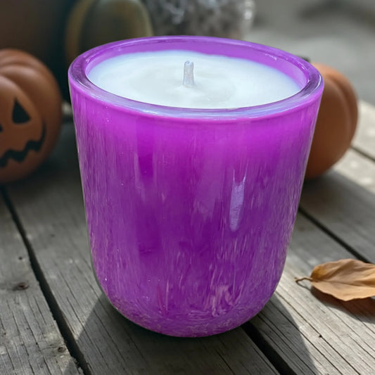 Velvet Séance Candle | Dark Orchid & Honey | 100% Soy Wax Halloween Candle - Revolutionary Mystic