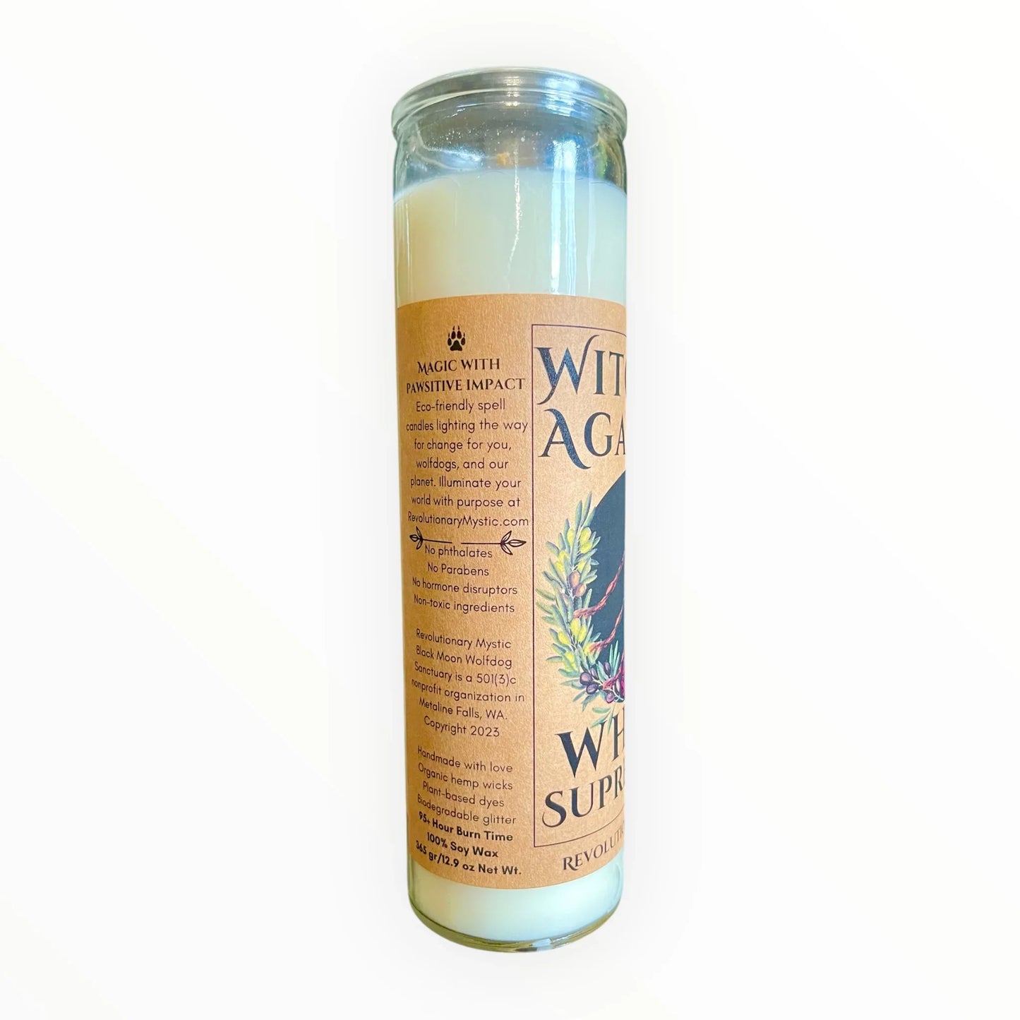 Witches Against White Supremacy Candle - Revolutionary Mystic