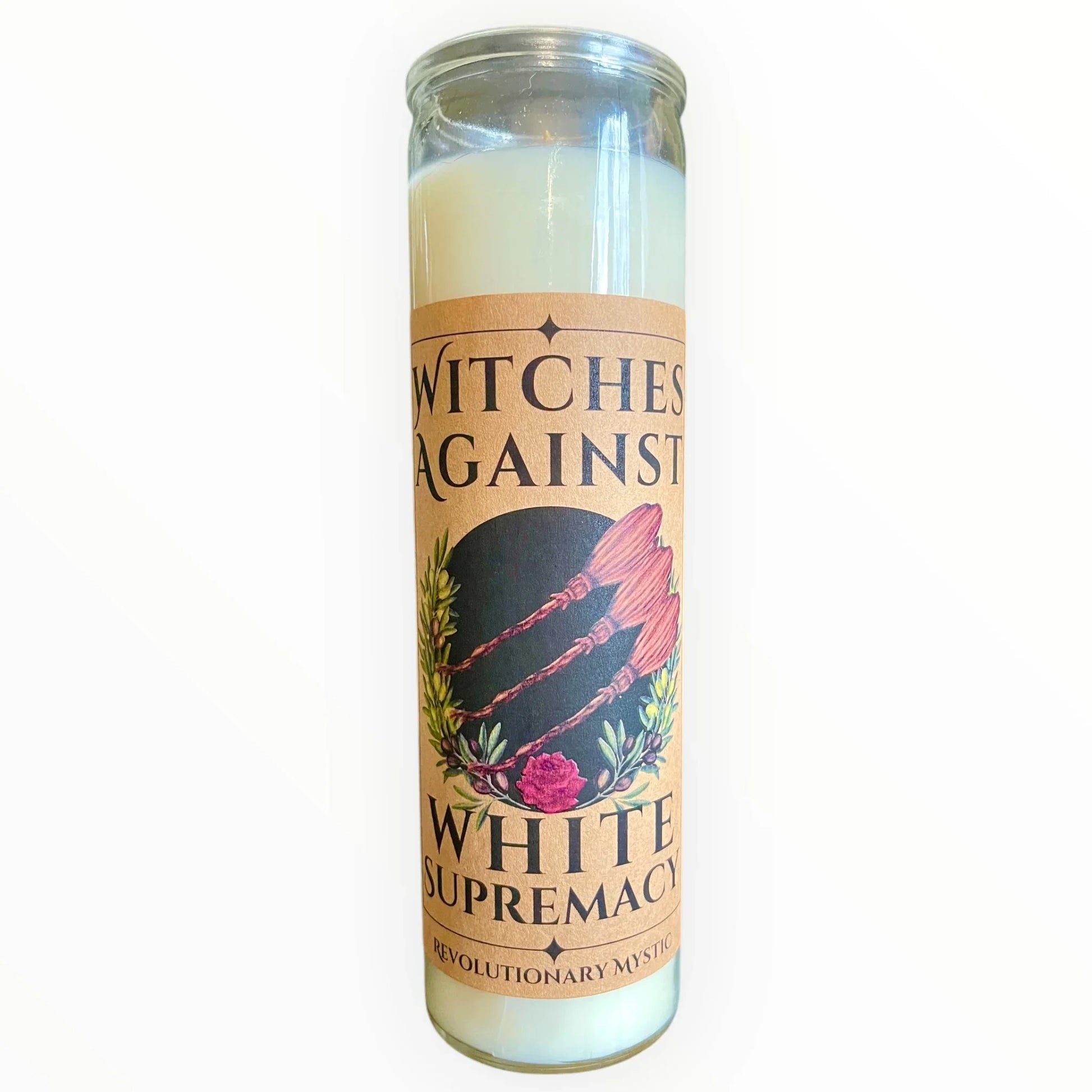 Witches Against White Supremacy Candle - Revolutionary Mystic