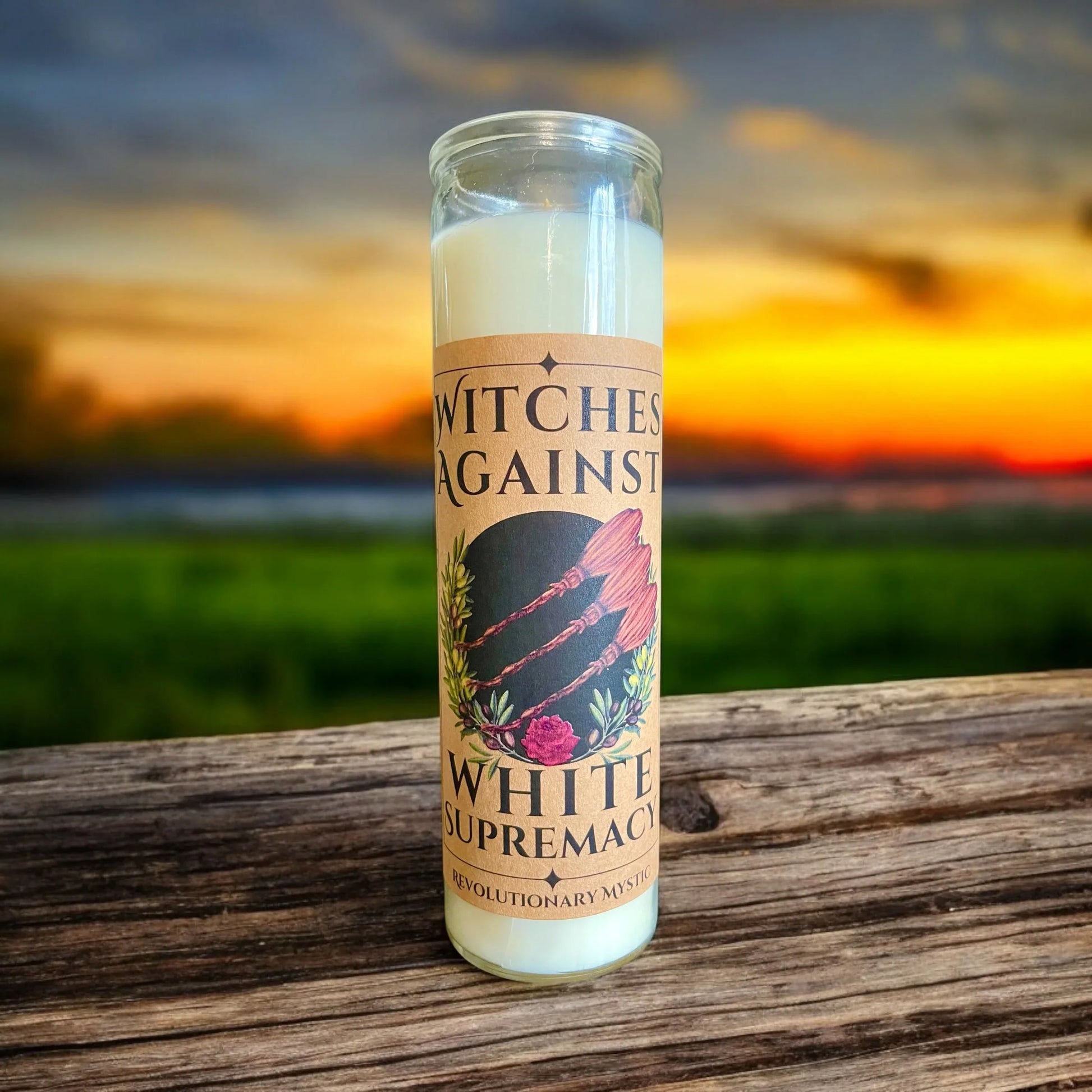 Witches Against White Supremacy Candle - Revolutionary Mystic