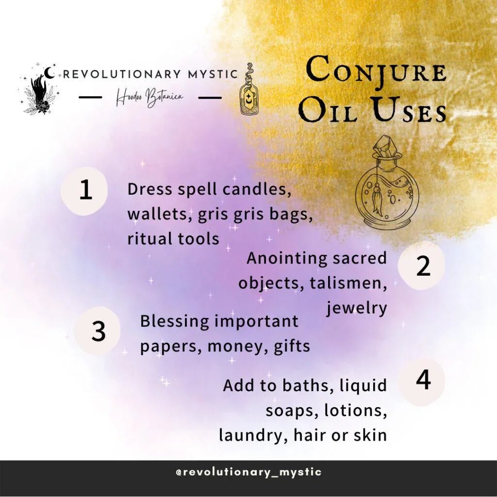 High John Conjure Oil - Ritual Oil for Power, Mastery, And Self - Command - Revolutionary Mystic